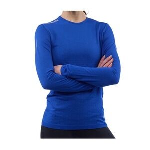Spartan by CRAFT Women's Activewear Top Royal Blue Urban Run Fuse Knit Size S